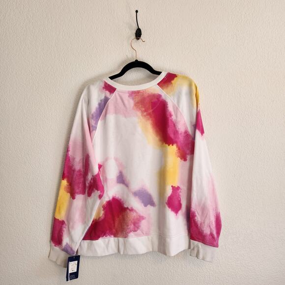 Champion Women Size 2XL Campus French Terry Crew Fuchsia Athletic Sweatshirt NWT - Picture 7 of 10